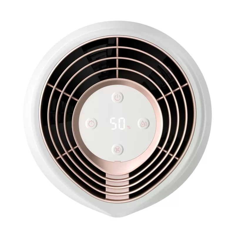 Drėkintuvas Philips HU2716/10 — 2 L bakelis, 17 W, 220–240 V, balta/rožinis auksas, kompaktiškas 220×220×350 mm
