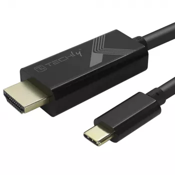 Techly adapterio laidas USB-C kištukas į HDMI 2.0 4K kištukas 2 m juodas
