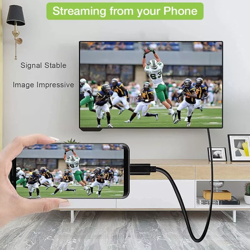 Techly adapterio laidas USB-C kištukas į HDMI 2.0 4K kištukas 2 m juodas