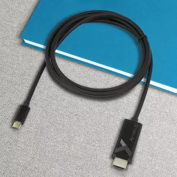 Techly IADAP-USBC-HDMI5TY vaizdo kabelio adapteris 5 m USB Type-C HDMI Type A (Standard) juodas