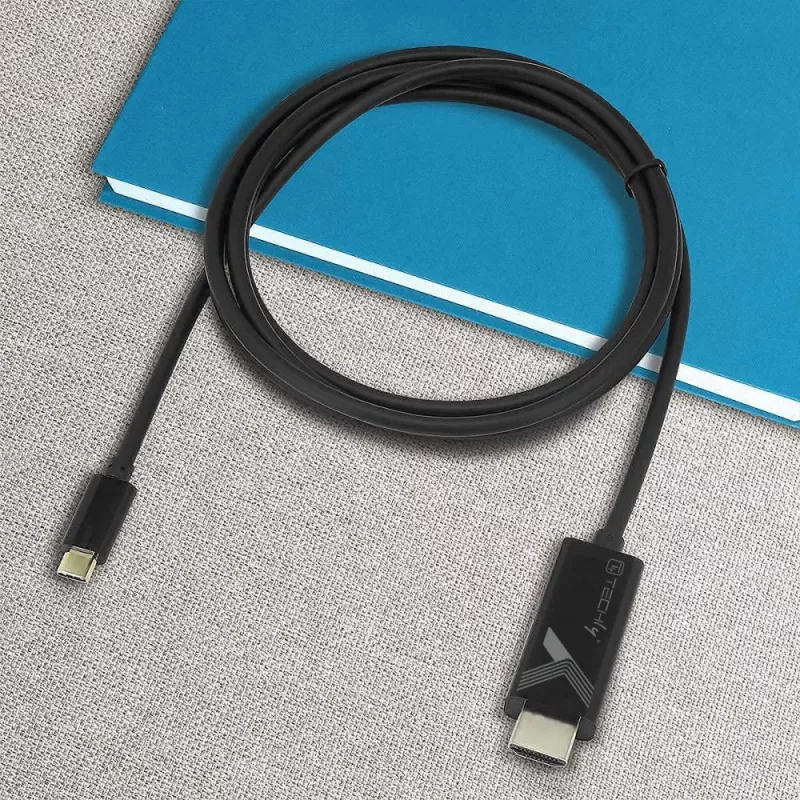 Techly IADAP-USBC-HDMI5TY vaizdo kabelio adapteris 5 m USB Type-C HDMI Type A (Standard) juodas