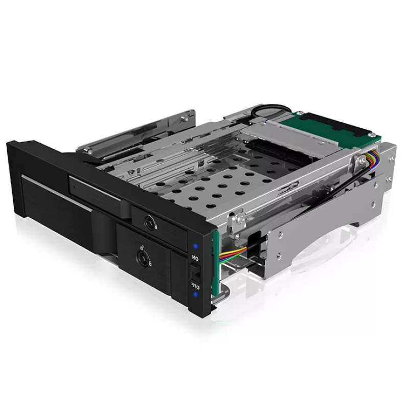 ICY BOX IB-173SSK 13,3 cm (5,25 colio) saugojimo diskų dėklas juodas