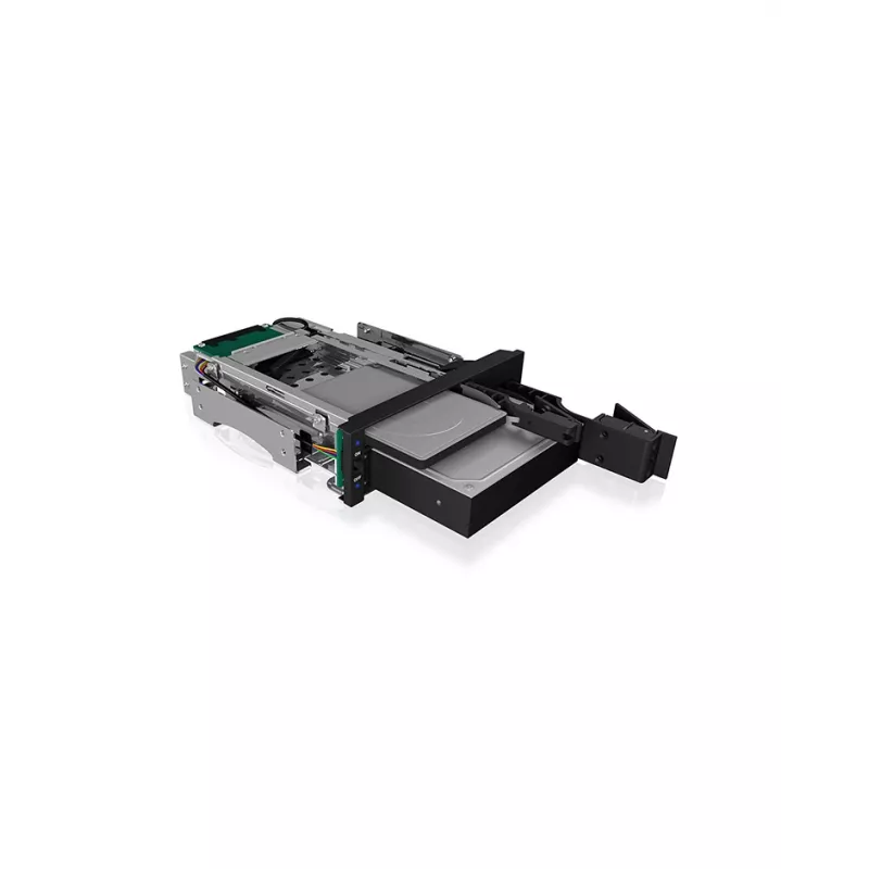 ICY BOX IB-173SSK 13,3 cm (5,25 colio) saugojimo diskų dėklas juodas