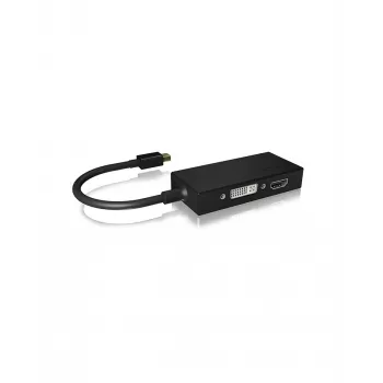ICY BOX IB-AC1032 Mini DisplayPort DVI-D + VGA (D-Sub) + HDMI juodas