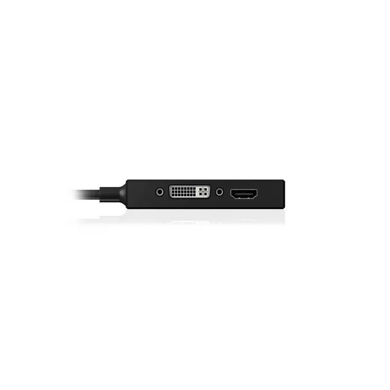 ICY BOX IB-AC1032 Mini DisplayPort DVI-D + VGA (D-Sub) + HDMI juodas