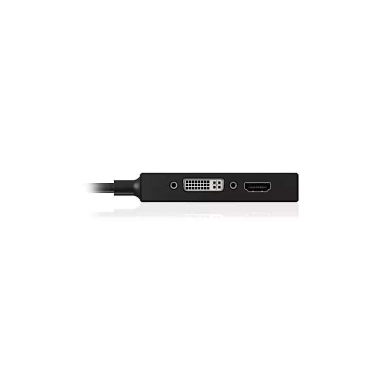 ICY BOX IB-AC1032 Mini DisplayPort DVI-D + VGA (D-Sub) + HDMI juodas
