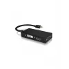 ICY BOX IB-AC1032 Mini DisplayPort DVI-D + VGA (D-Sub) + HDMI juodas