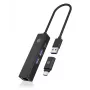ICY BOX IB-HUB1439-LAN laidinis USB 3.2 Gen 1 (3.1 Gen 1) Type-A juodas