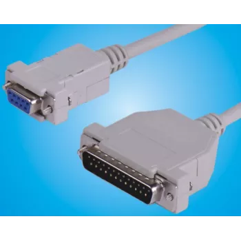 Microconnect IBM029-2 nuoseklusis laidas pilkas 1.8 m DB25 DB9
