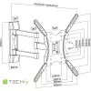 Techly 32-55 colių universalus LCD televizoriaus sieninis laikiklis, juodas