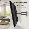 Techly 32-55 colių universalus LCD televizoriaus sieninis laikiklis, juodas
