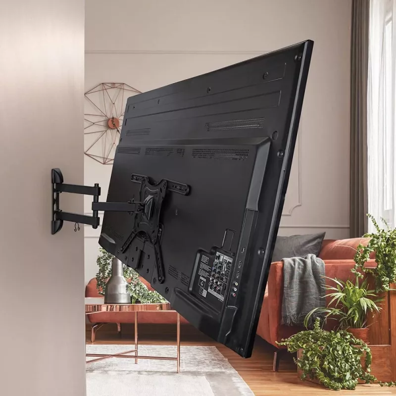Techly 32-55 colių universalus LCD televizoriaus sieninis laikiklis, juodas