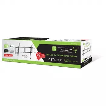 Techly ICA-PLB 590 TV laikiklis/stovas 2,29 m (90 colių) juoda