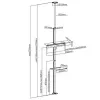Techly ICA-TR32 TV laikiklis/stovas 177,8 cm (70 colių) Sidabrinis