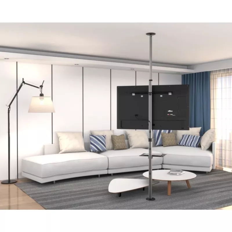 Techly ICA-TR32 TV laikiklis/stovas 177,8 cm (70 colių) Sidabrinis