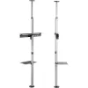 Techly ICA-TR32 TV laikiklis/stovas 177,8 cm (70 colių) Sidabrinis
