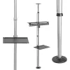 Techly ICA-TR32 TV laikiklis/stovas 177,8 cm (70 colių) Sidabrinis