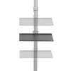 Techly ICA-TR32 TV laikiklis/stovas 177,8 cm (70 colių) Sidabrinis