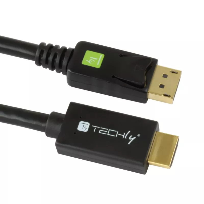 Techly keitiklio laidas 1m DisplayPort į HDMI 1.2 4K ICOC DSP-H12-010