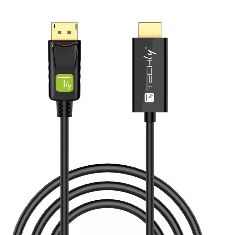Techly keitiklio kabelis 2 m DisplayPort į HDMI 1.2 4K ICOC DSP-H12-020