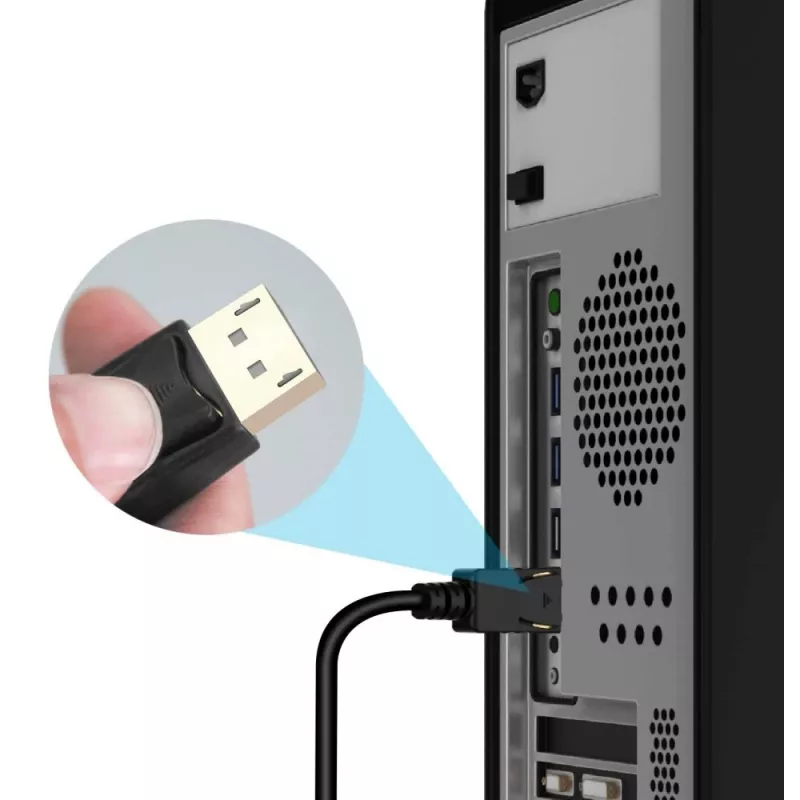 Techly keitiklio kabelis 2 m DisplayPort į HDMI 1.2 4K ICOC DSP-H12-020