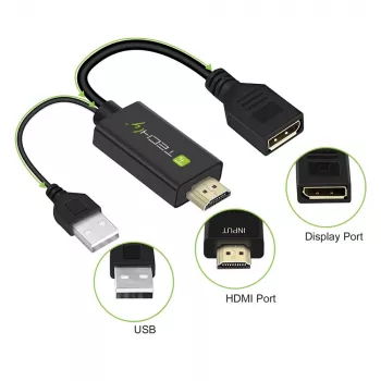 Vaizdo signalo keitiklis Techly ICOC HDMI-DP12A 4096x2160 120Hz