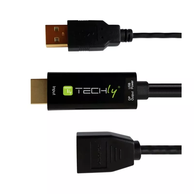 Vaizdo signalo keitiklis Techly ICOC HDMI-DP12A 4096x2160 120Hz