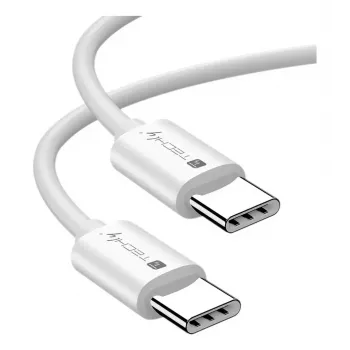Techly ICOC-MU4-20G240W2 USB kabelis USB4 Gen 2x2 2 m USB C Baltas