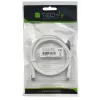 Techly ICOC-MU4-40G240W1 USB kabelis USB4 Gen 3x2 1 m USB C Baltas