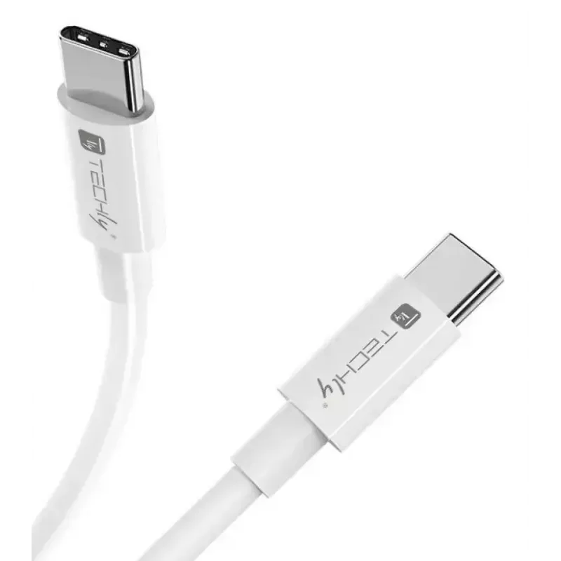 Techly ICOC-MU4-40G240W1 USB kabelis USB4 Gen 3x2 1 m USB C Baltas