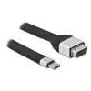Techly ICOC-USBC-VGA vaizdo kabelio adapteris 0,12 m USB Type-C VGA (D-Sub)