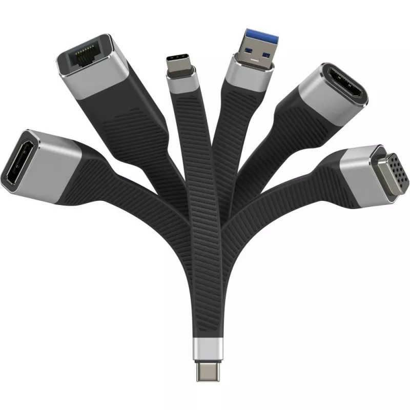 Techly ICOC-USBC-VGA vaizdo kabelio adapteris 0,12 m USB Type-C VGA (D-Sub)