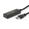 Techly ICUR30100G USB laidas USB 3.2 Gen 1 (3.1 Gen 1) 10 m USB A juodas