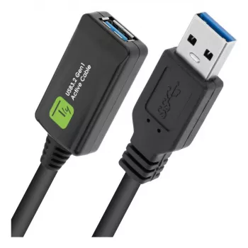 Techly ICUR3050G USB kabelis USB 3.2 Gen 1 (3.1 Gen 1) 5 m USB A juodas