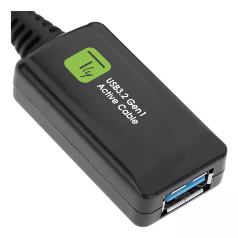 Techly ICUR3050G USB kabelis USB 3.2 Gen 1 (3.1 Gen 1) 5 m USB A juodas