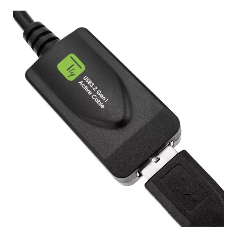 Techly ICUR3050G USB kabelis USB 3.2 Gen 1 (3.1 Gen 1) 5 m USB A juodas