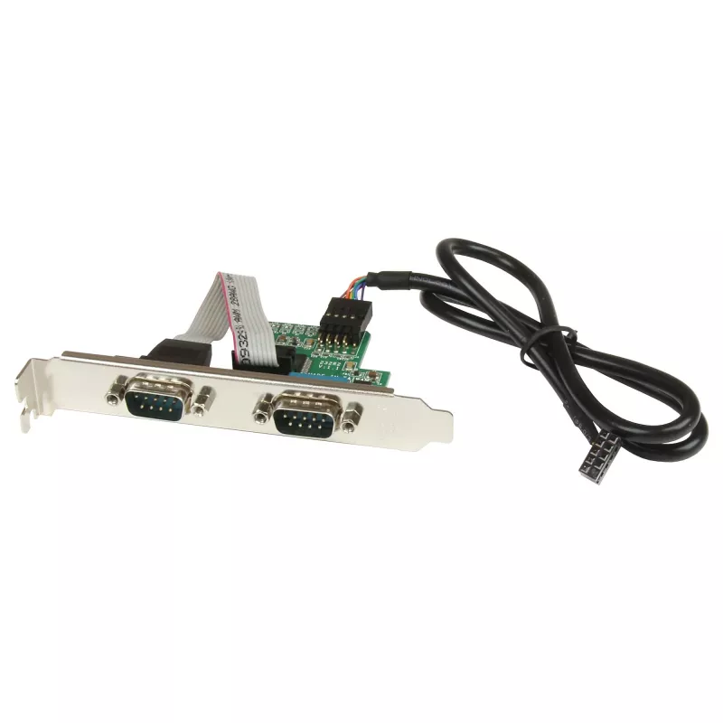 StarTech.com 24 colių vidinė USB pagrindinės plokštės jungtis į 2 prievadų nuoseklųjį RS232 adapterį