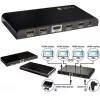 Techly HDMI skirstytuvas 2.0 4K UHD 3D 4 krypčių, HDMI, 4x HDMI, 3840 x 2160 pikselių, Juoda, 4K Ultra HD, 30 m