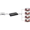 Techly HDMI skirstytuvas 2.0 4K UHD 3D 4 krypčių, HDMI, 4x HDMI, 3840 x 2160 pikselių, Juoda, 4K Ultra HD, 30 m
