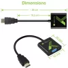 Techly kabelio keitiklio adapteris HDMI į VGA su garsu IDATA HDMI-VGA2A