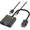 Techly kabelio adapteris konverteris HDMI į VGA su Micro USB ir garsu IDATA HDMI-VGA2AU