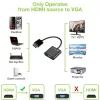 Techly kabelio adapteris konverteris HDMI į VGA su Micro USB ir garsu IDATA HDMI-VGA2AU
