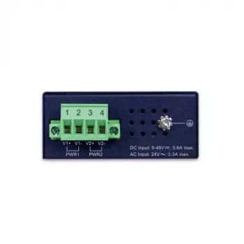 Nevaldomas Gigabit Ethernet komutatorius PLANET IGS-510TF — 4 x 10/100/1000 Mbps, 10 Gbit/s komutavimo pajėgumas, 9–48V DC, tvirtinamas ant sienos