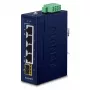 Nevaldomas Gigabit Ethernet komutatorius PLANET IGS-510TF — 4 x 10/100/1000 Mbps, 10 Gbit/s komutavimo pajėgumas, 9–48V DC, tvirtinamas ant sienos