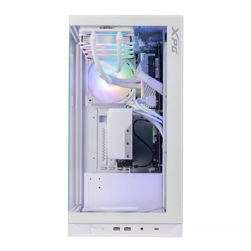 XPG INVADER X Mid-Tower White, Midi Tower, PC, White, ATX, micro ATX, Mini-ITX, SPCC, 17,5 cm