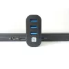 Techly IUSB3-HUB3-ROTB sąsajos šakotuvas USB 3.2 Gen 1 (3.1 Gen 1) Type-A 5000 Mbit/s Juoda