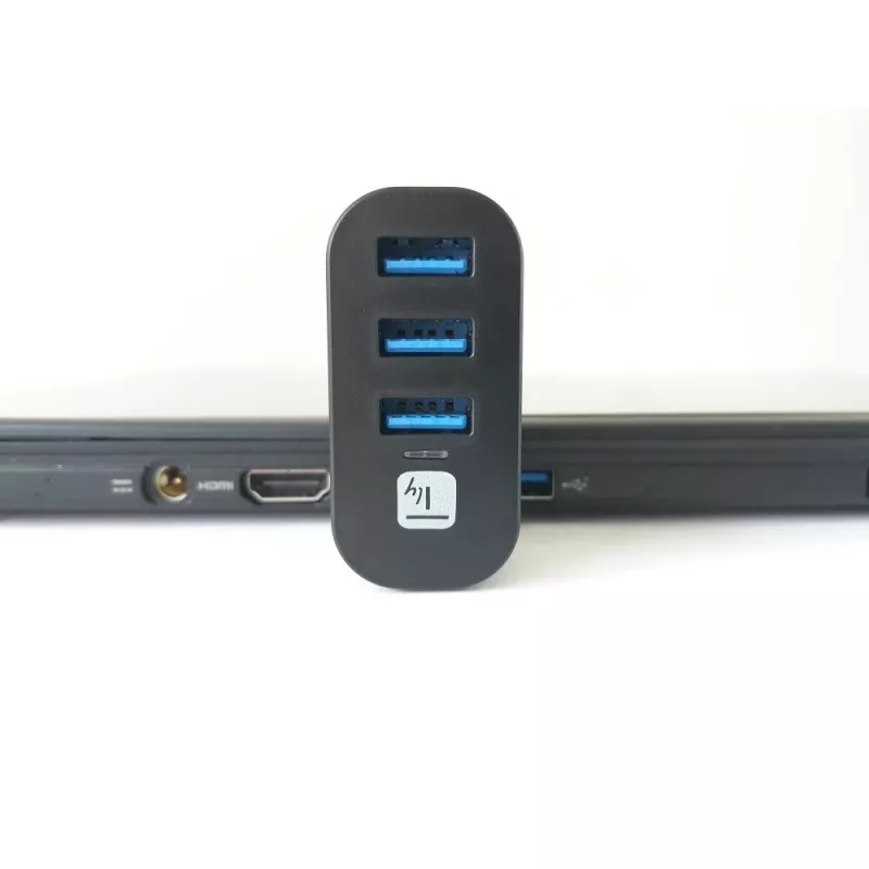 Techly IUSB3-HUB3-ROTB sąsajos šakotuvas USB 3.2 Gen 1 (3.1 Gen 1) Type-A 5000 Mbit/s Juoda