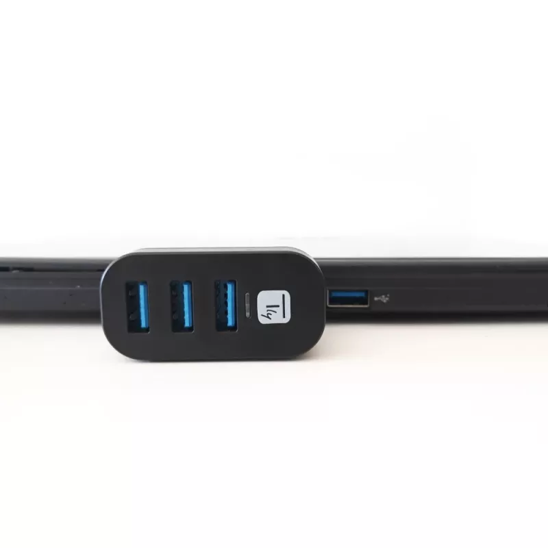 Techly IUSB3-HUB3-ROTB sąsajos šakotuvas USB 3.2 Gen 1 (3.1 Gen 1) Type-A 5000 Mbit/s Juoda