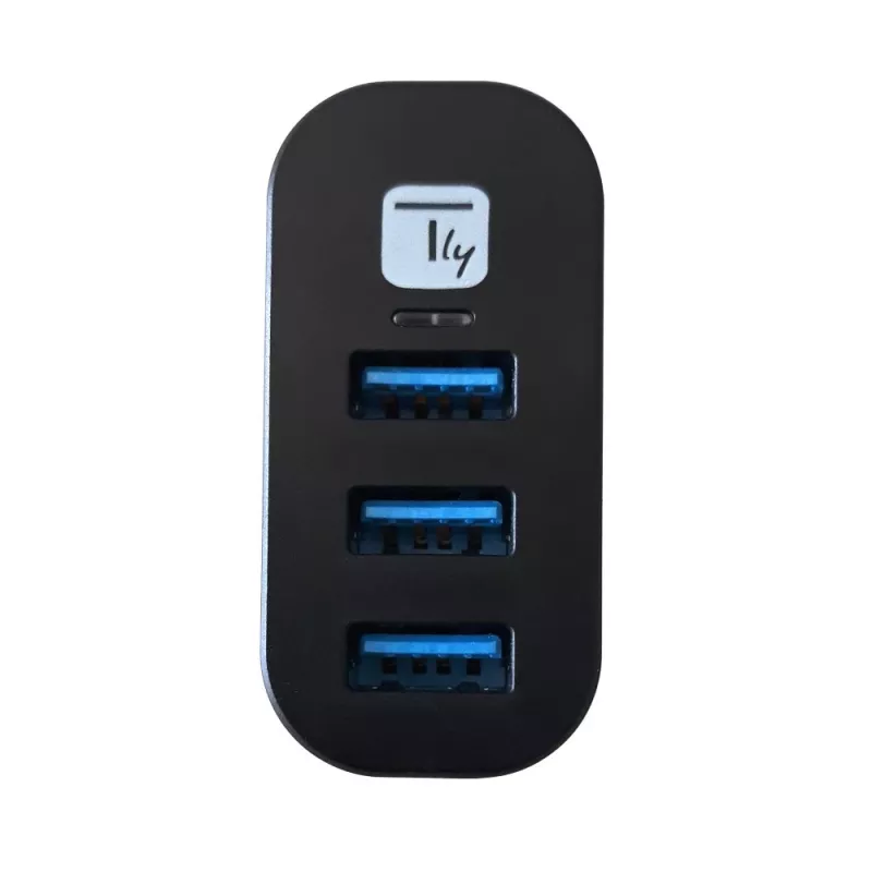 Techly IUSB3-HUB3-ROTB sąsajos šakotuvas USB 3.2 Gen 1 (3.1 Gen 1) Type-A 5000 Mbit/s Juoda
