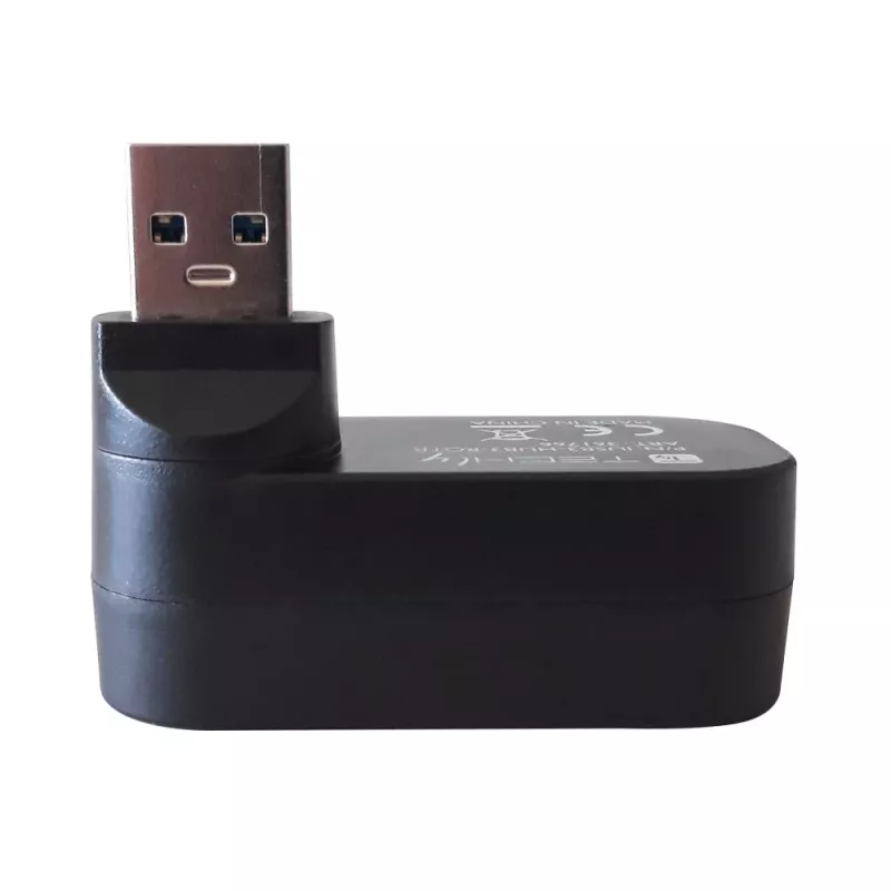 Techly IUSB3-HUB3-ROTB sąsajos šakotuvas USB 3.2 Gen 1 (3.1 Gen 1) Type-A 5000 Mbit/s Juoda